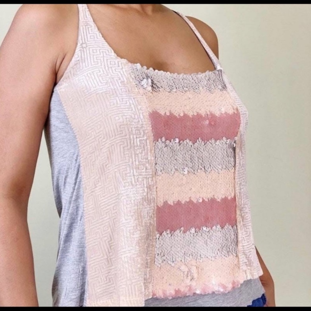 Anthropologie TINY sequin top size small